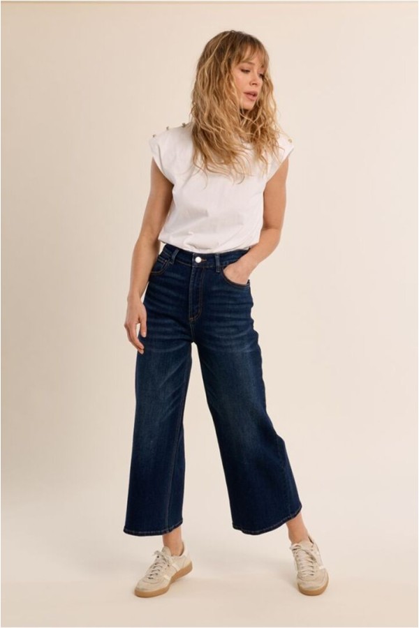 Wide-leg denim, cropped fit Brut Denim 