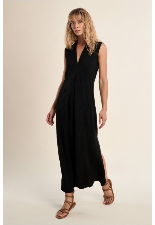 A-line maxi dress Black