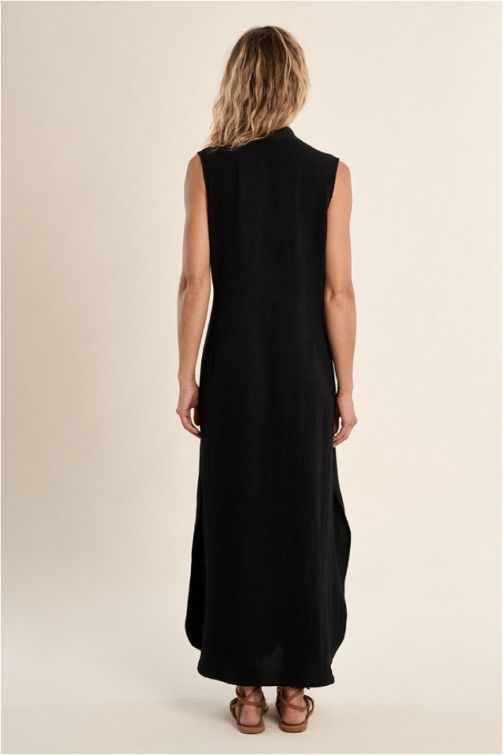 A-line maxi dress Black