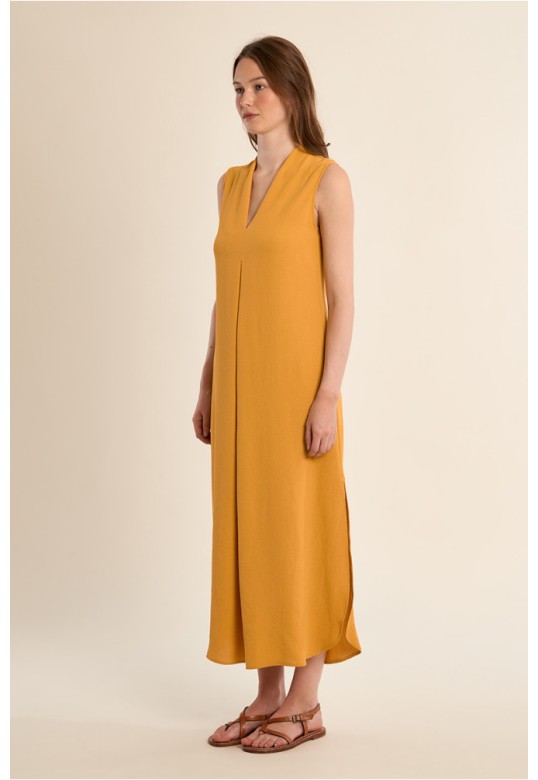 A-line maxi dress Mango Yellow
