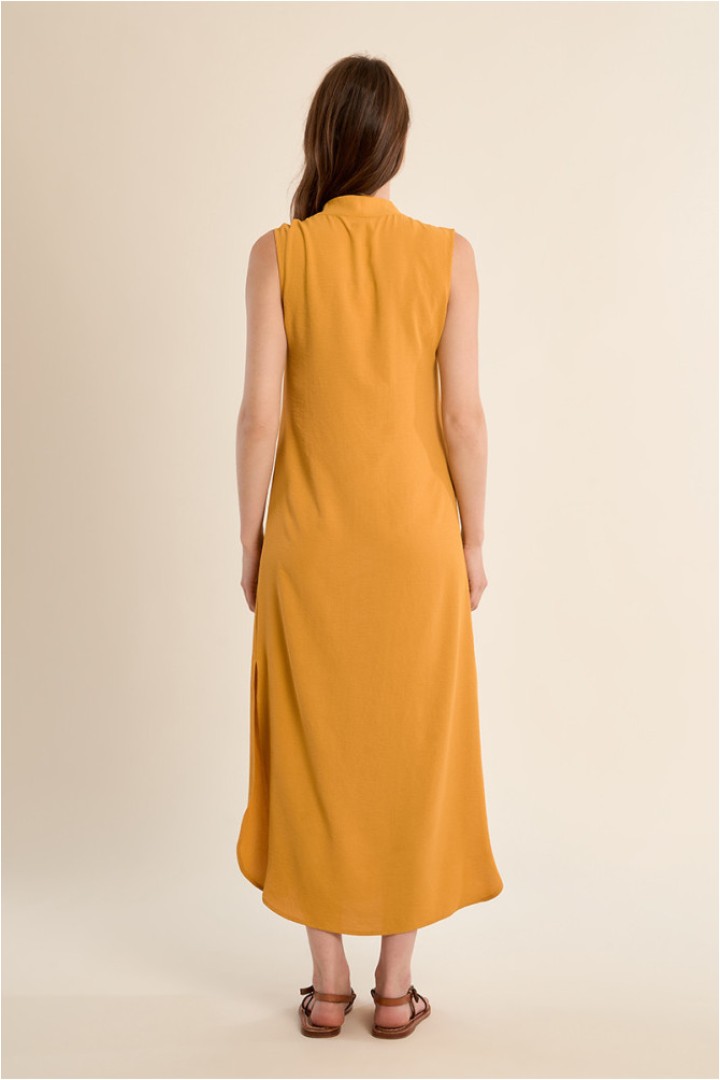 A-line maxi dress Mango Yellow