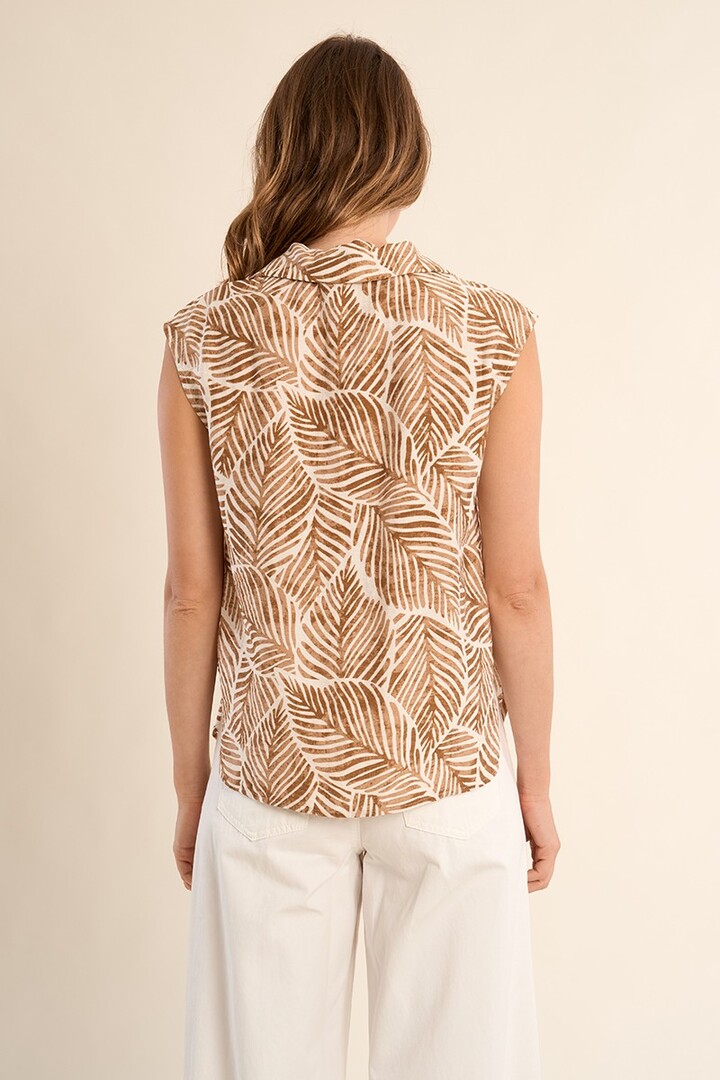 Printed blouse Camel Mathilde