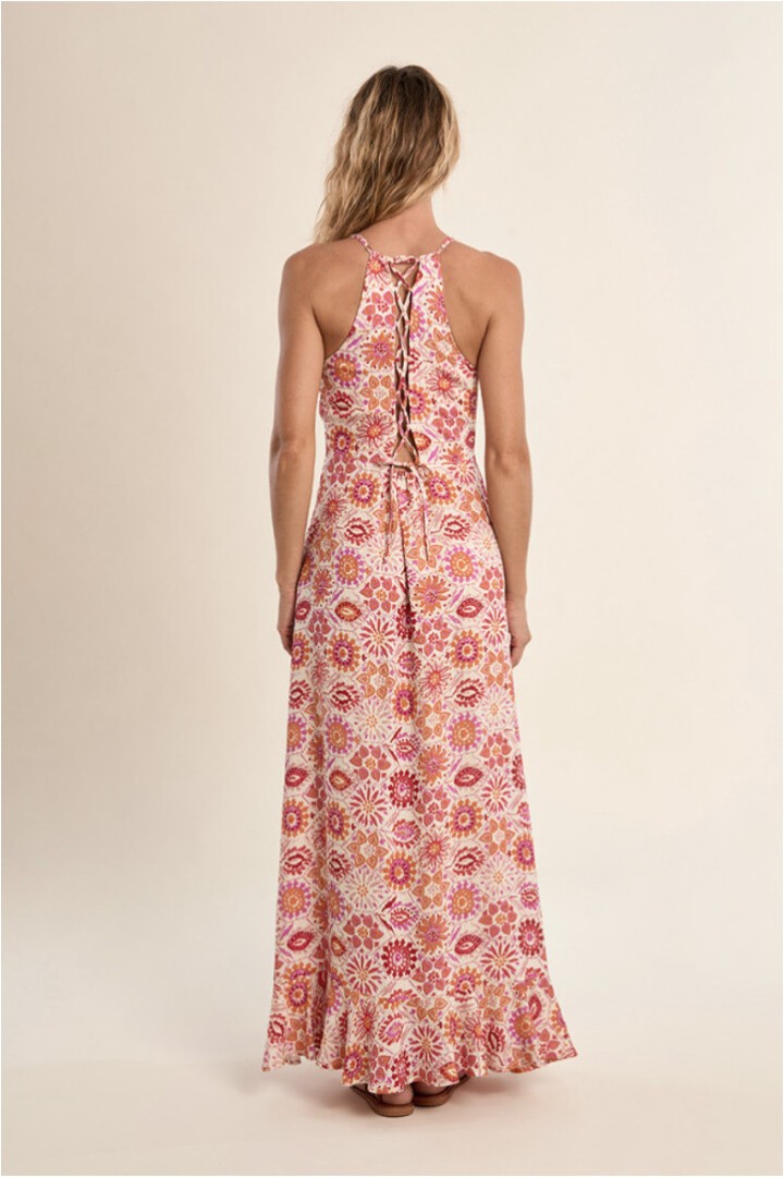 Long Dress Wallet, Printed Orange Melissa