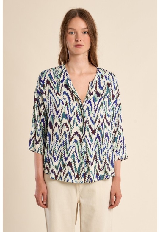 Graphic print  Blue Camille