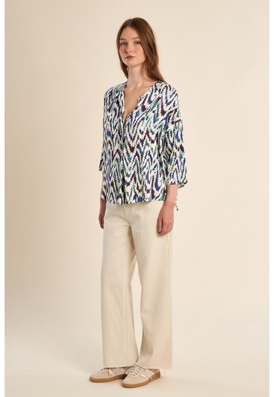 Graphic print  Blue Camille