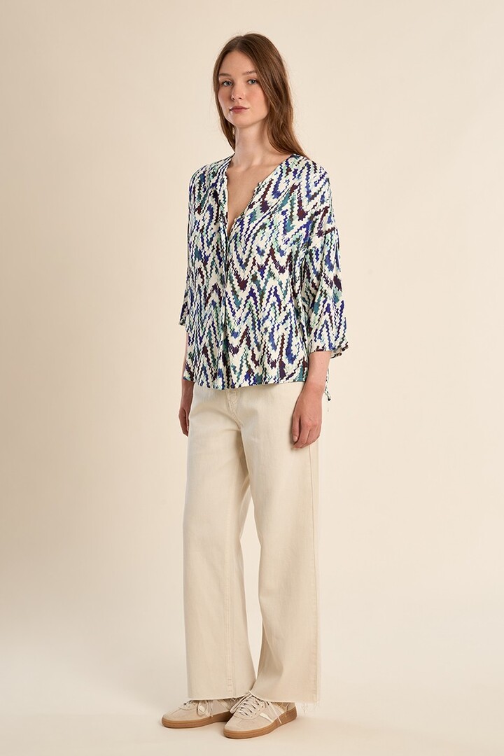 Graphic print  Blue Camille