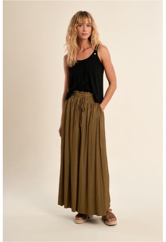 Ribbed tank top Black