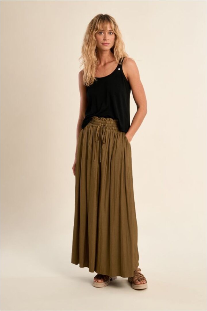 Ribbed tank top Black