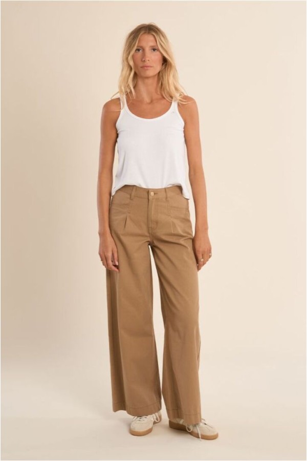 Ribbed tank top White