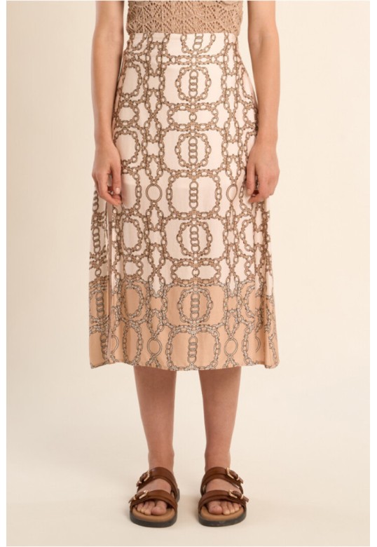 Printed midi skirt Offwhite Diane