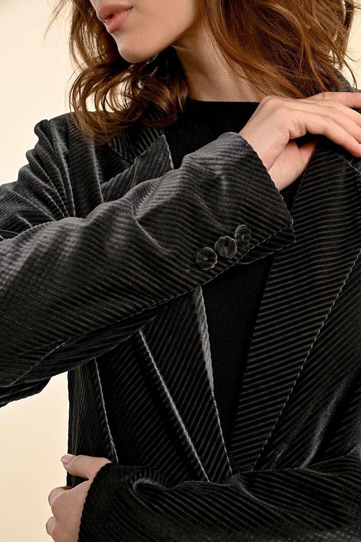 CORDUROY BLAZER DARK GREY