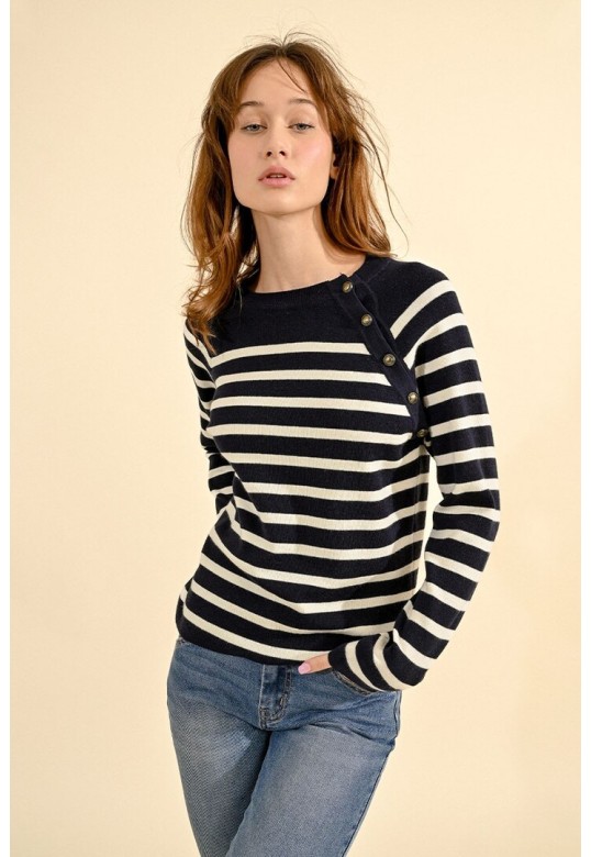 SAILOR SWEATER WITH WOOL NAVY BLUE