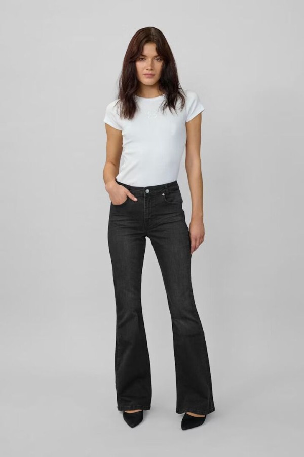 36 THE DEKOTA HIGH BOOTCUT Black Wash