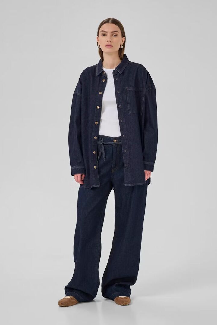 MaloMW Casual jacket Dark Blue Un-Wash