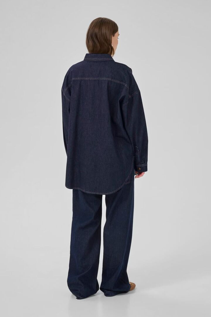 MaloMW Casual jacket Dark Blue Un-Wash