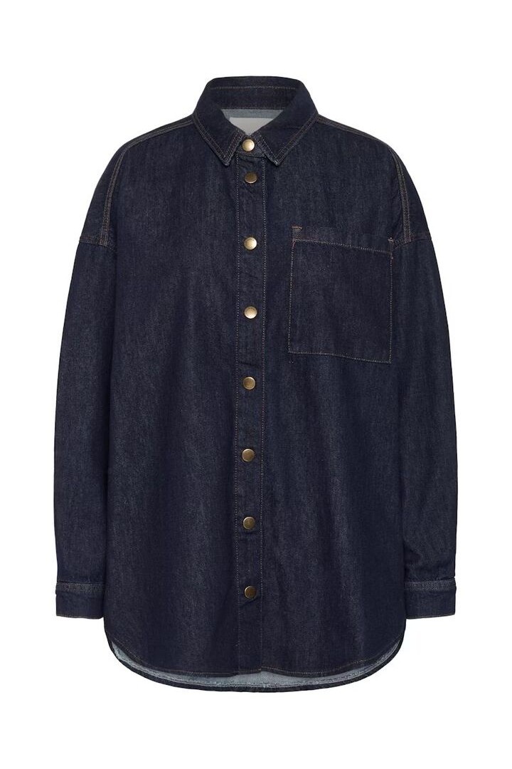 MaloMW Casual jacket Dark Blue Un-Wash