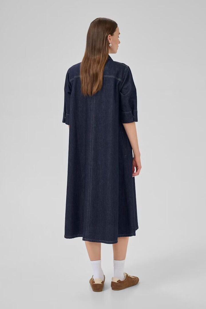 MaloMW Dress Dark Blue Un-Wash