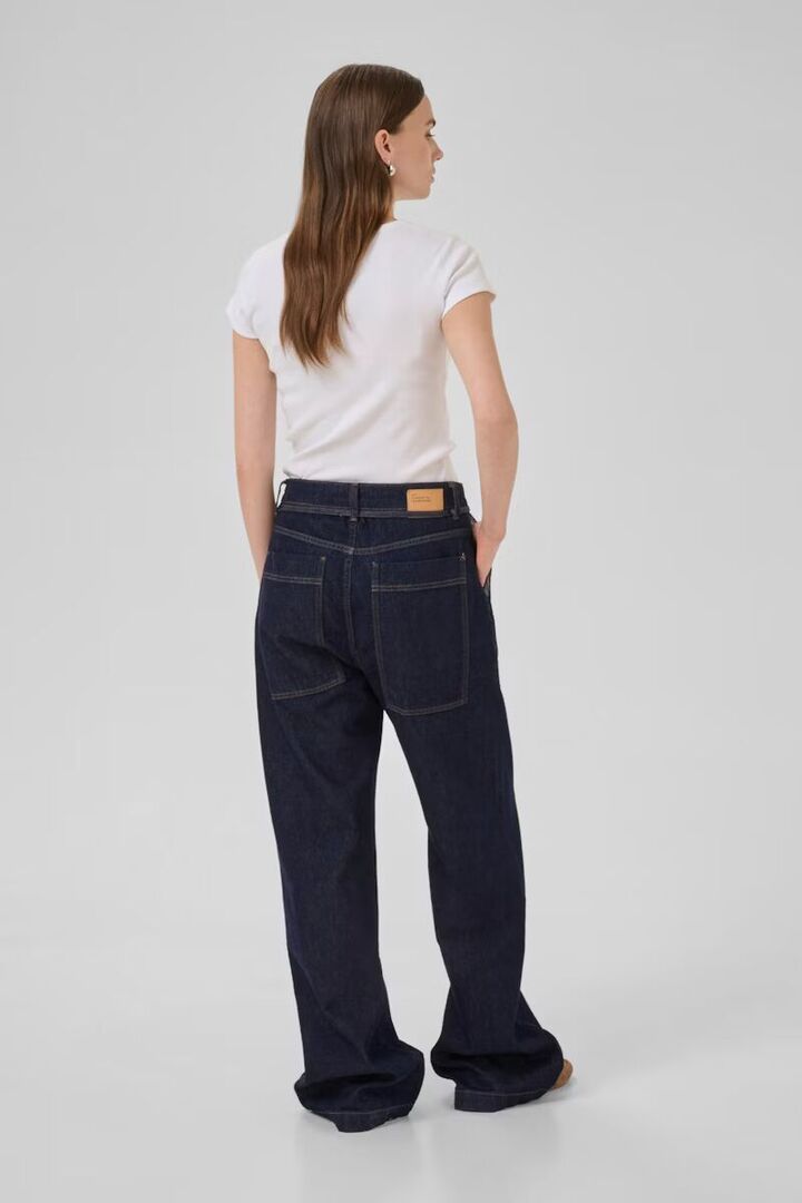 MWCleo Mid Wide  Dark Blue Un-Wash