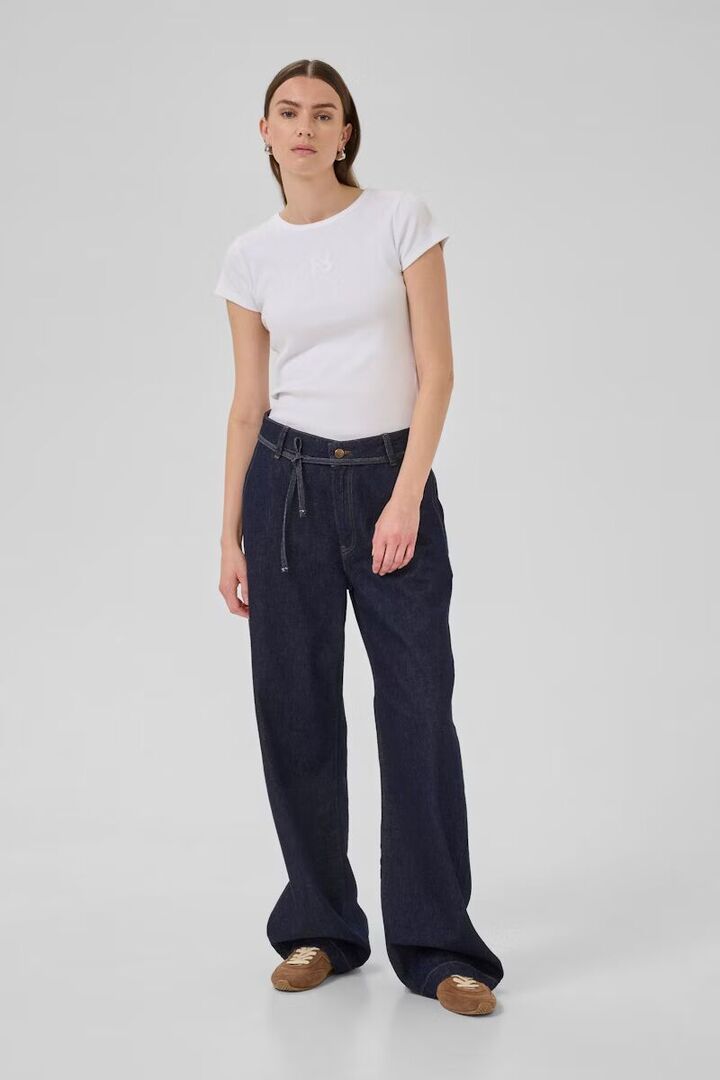 MWCleo Mid Wide  Dark Blue Un-Wash