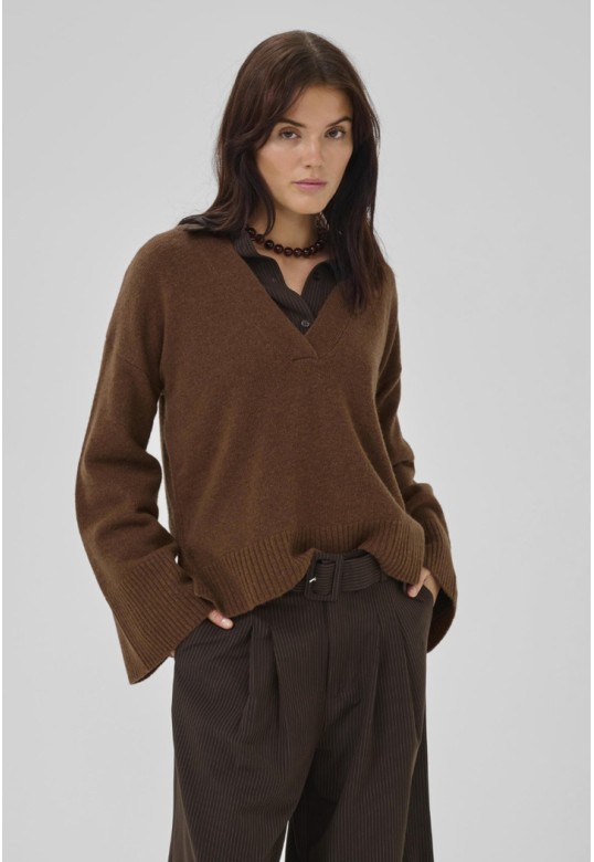 HuxiMW Pullover Tobacco Brown