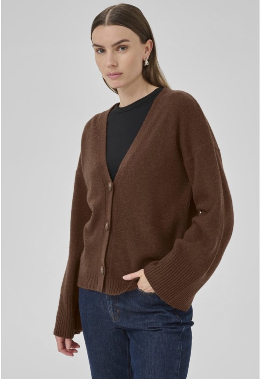 HuxiMW Cardigan Tobacco Brown
