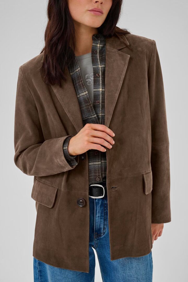 TaraMW Suede Blazer Delicioso