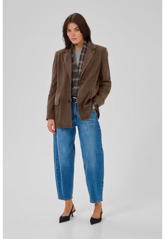 TaraMW Suede Blazer Delicioso