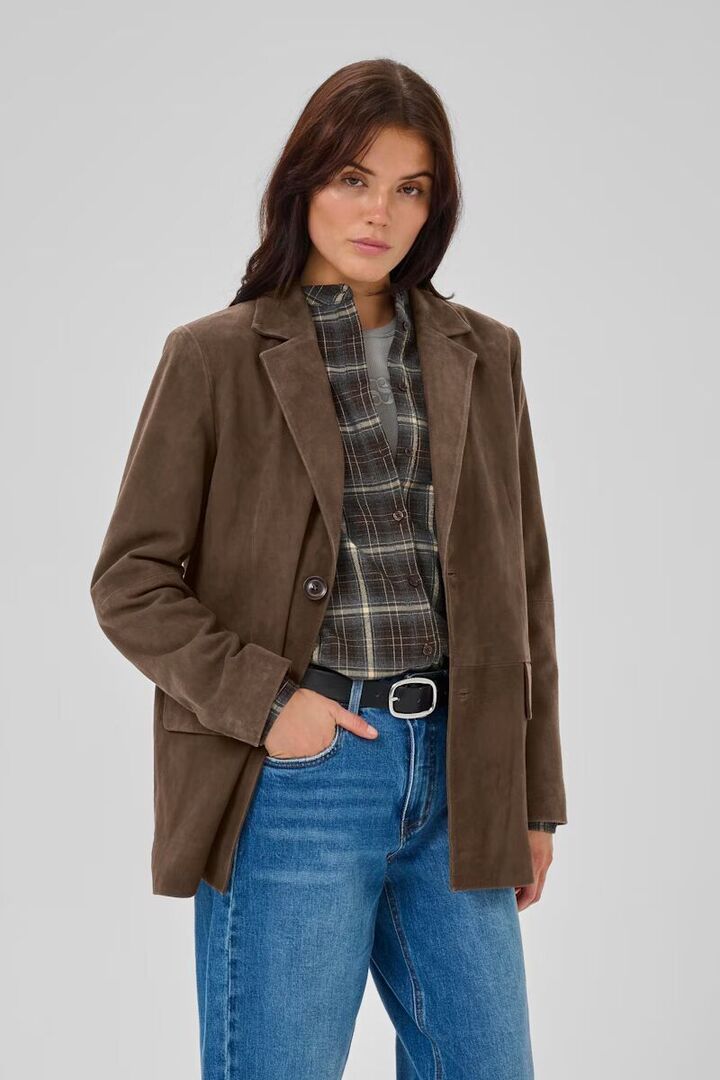 TaraMW Suede Blazer Delicioso