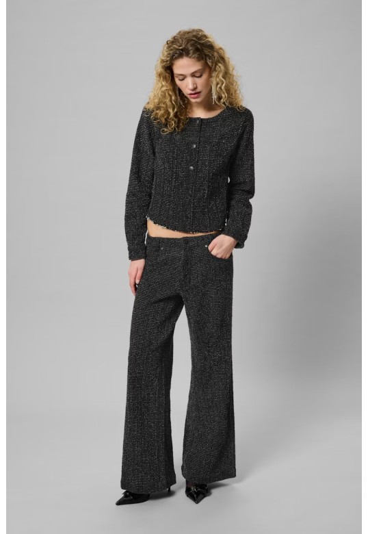 MWAmber High X-Wide Jeans Black Wash