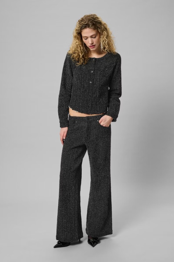 MWAmber High X-Wide Jeans Black Wash