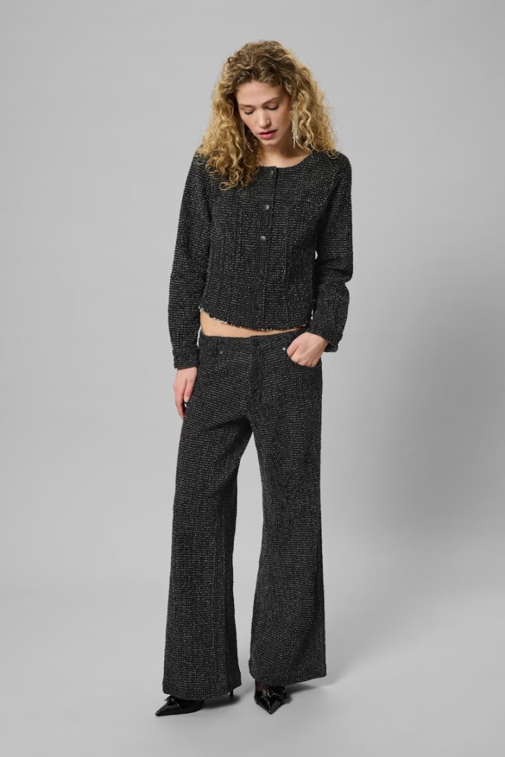 MWAmber High X-Wide Jeans Black Wash