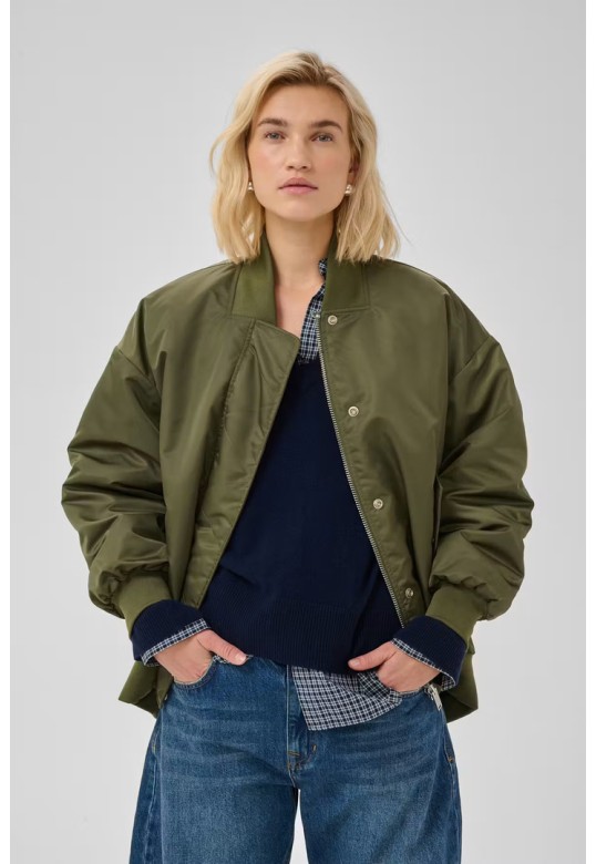 HelgaMW Reversible bomber jacket Olive Night