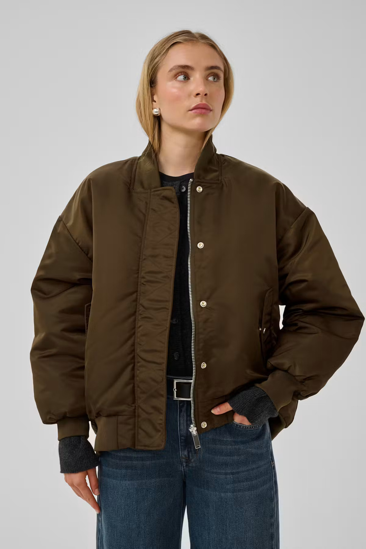 HelgaMW Reversible bomber jacket Brown