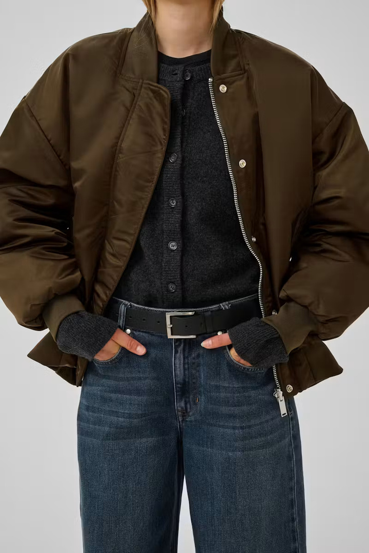HelgaMW Reversible bomber jacket Brown