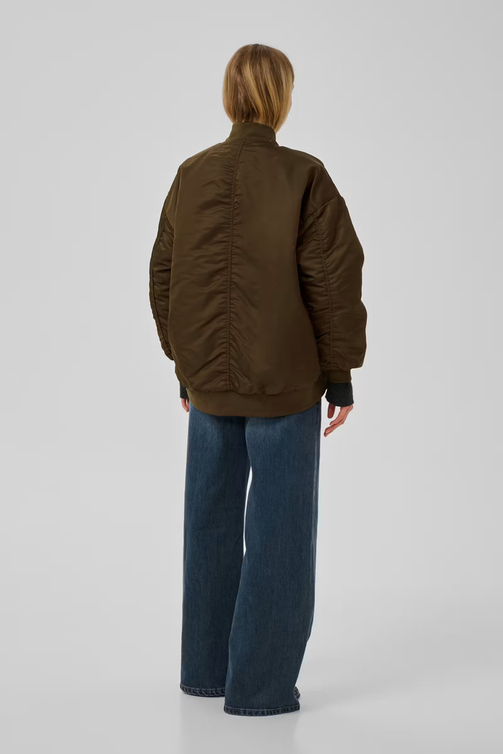 HelgaMW Reversible bomber jacket Brown