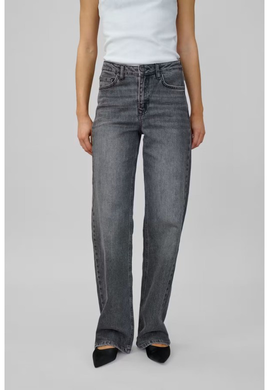 05 THE LOUIS HIGH WIDE JEANS Dark Grey Retro Wash