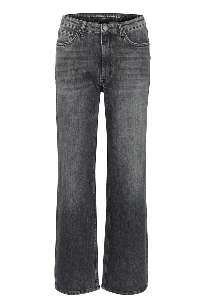 05 THE LOUIS HIGH WIDE JEANS Dark Grey Retro Wash