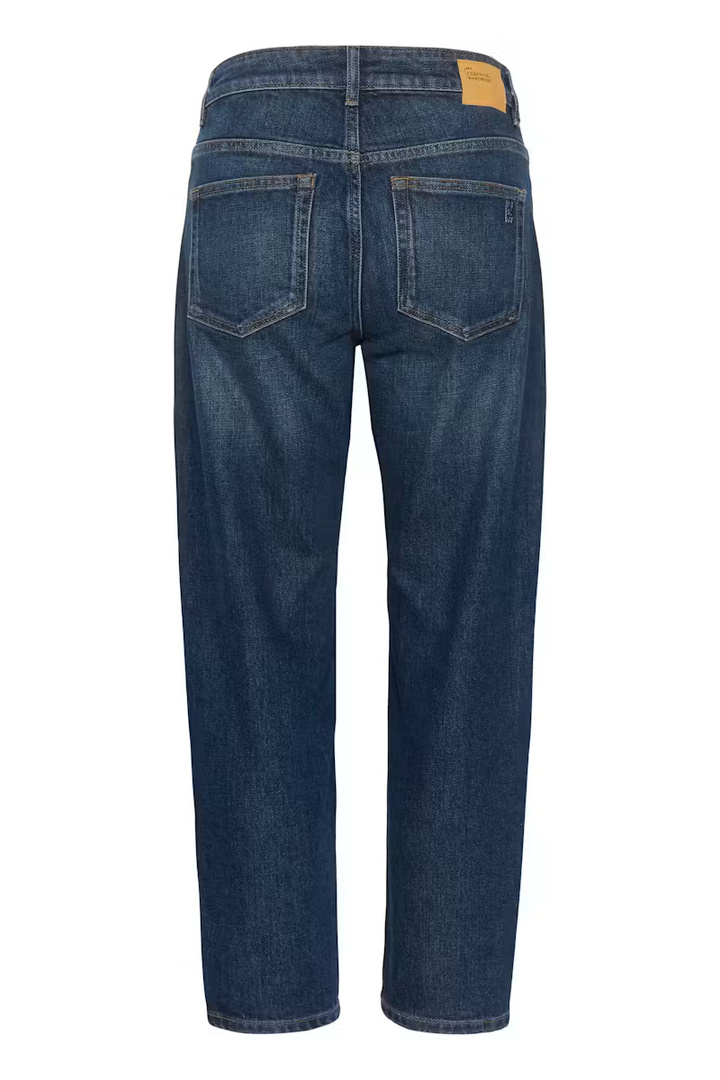 04 THE MOMMY HIGH TAPERED JEANS Dark Blue Retro Wash