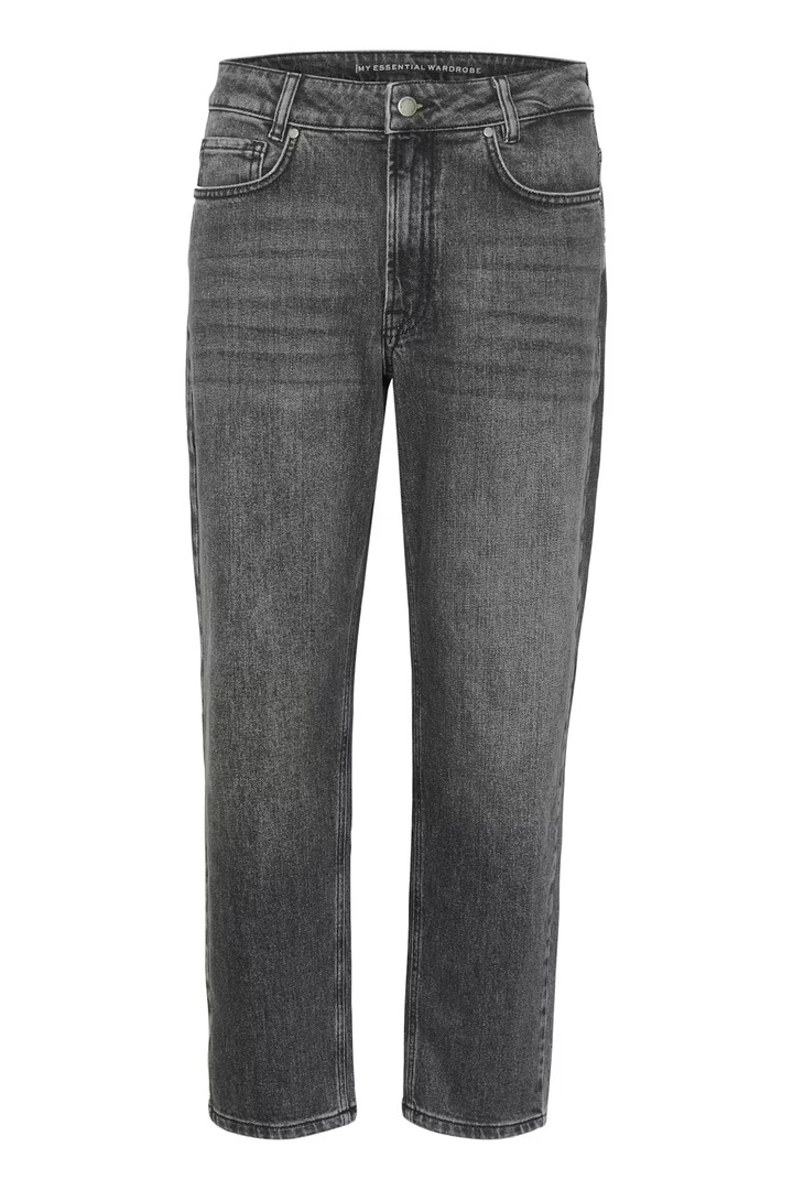 04 THE MOMMY HIGH TAPERED JEANS Dark Grey Retro Wash