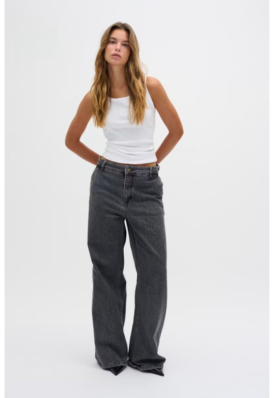 TusaMW Wide jeans Medium Grey Retro Wash