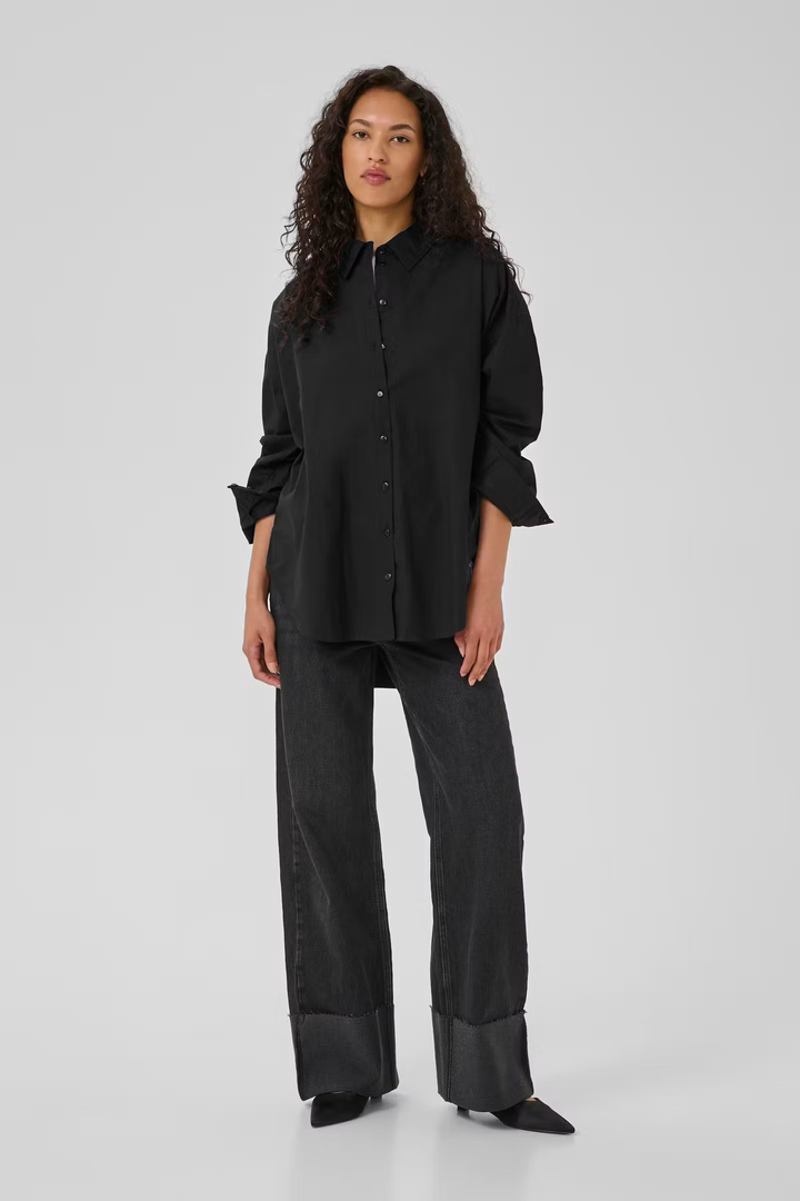 SunnaMW Boxy Shirt Black
