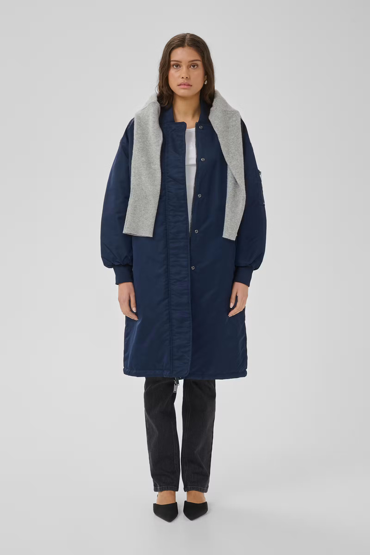 HelgaMW Long jacket Dark Sapphire Blue