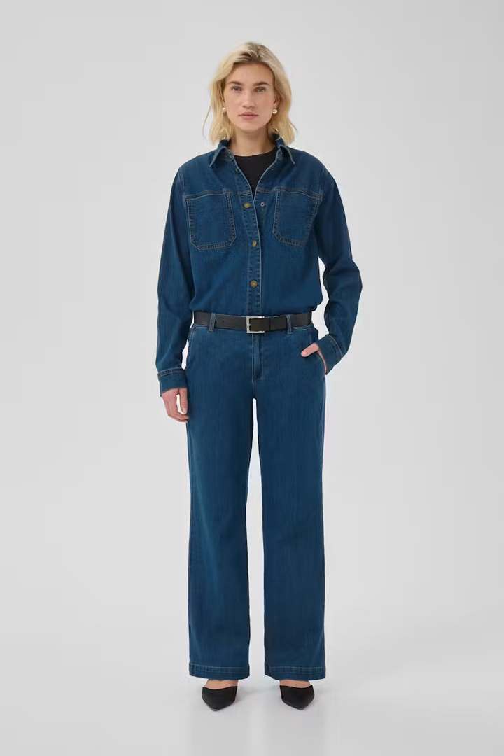 JEANS WIDE 30 THE LARA 115 Medium Clear Blue Wash