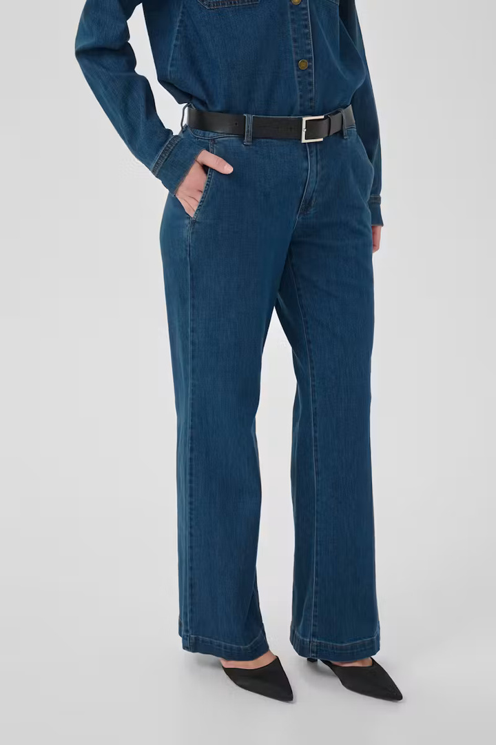 JEANS WIDE 30 THE LARA 115 Medium Clear Blue Wash