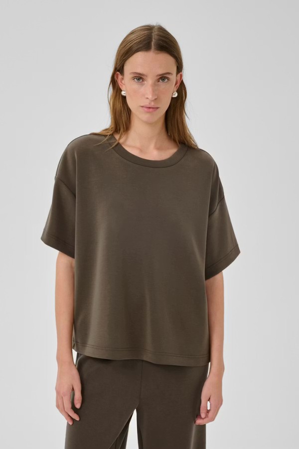 HelleMW T-shirt Major Brown