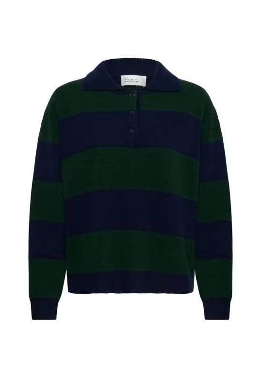 MWJola polo pullover Douglas W. Navy Stripe / Green