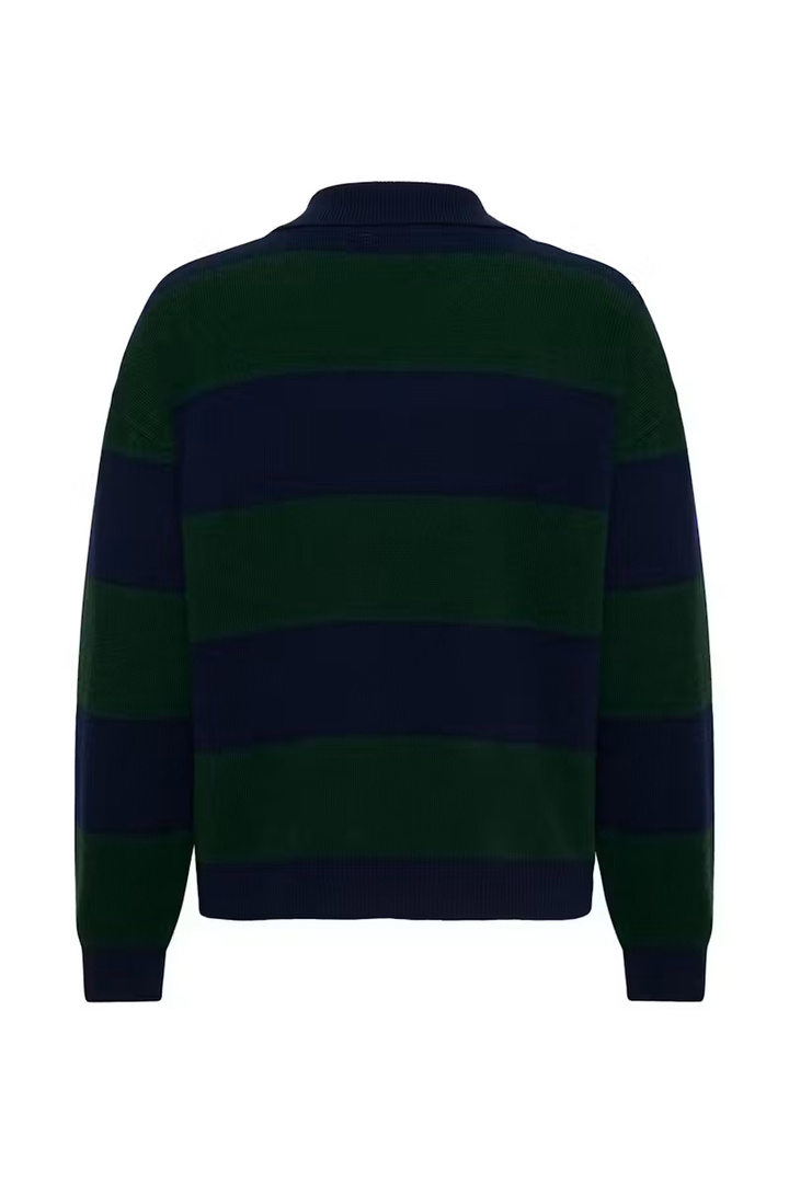MWJola polo pullover Douglas W. Navy Stripe / Green