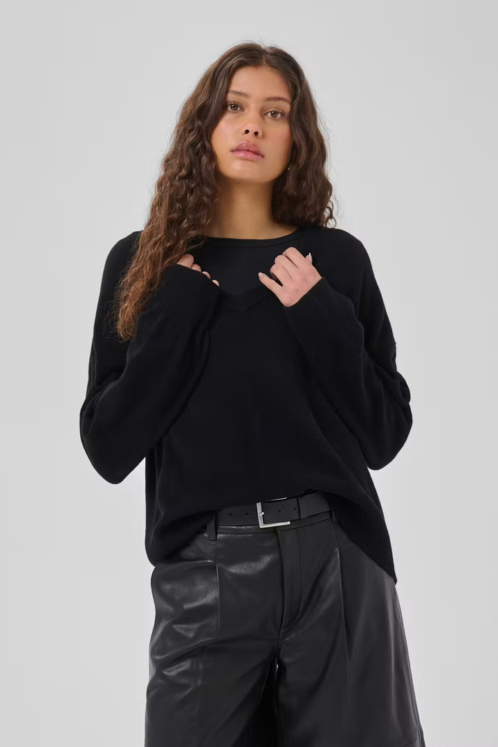 MWJola 100% wool pullover Black