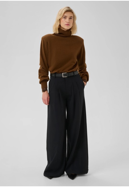 MWJola Pullover in 100% wool Bison/Brown