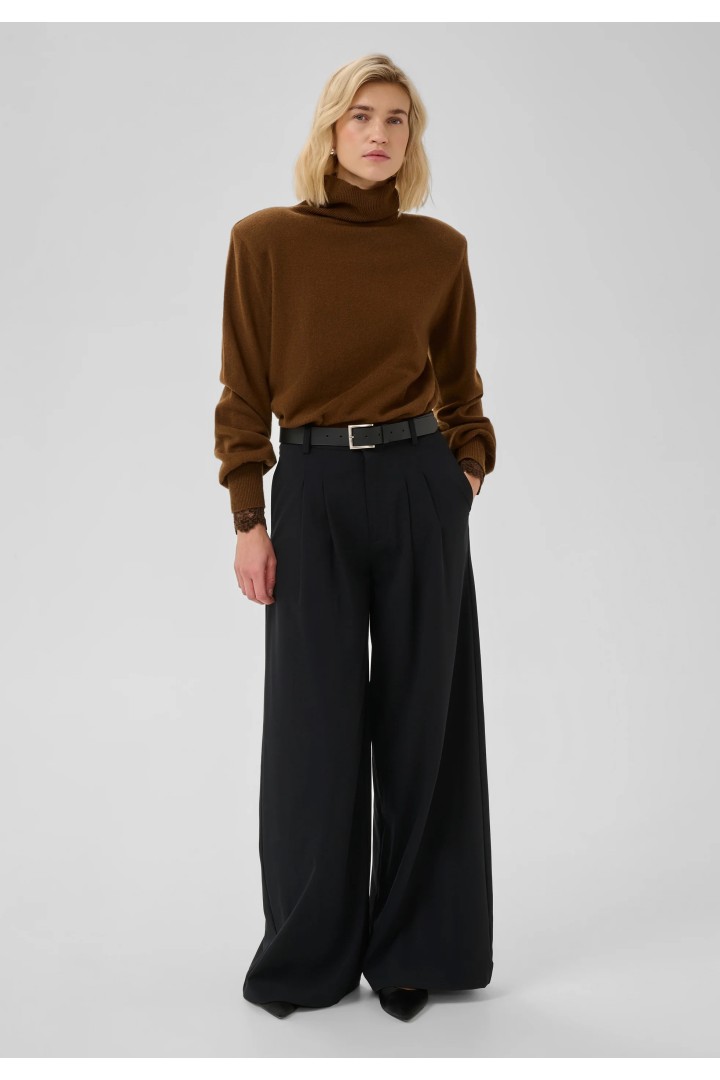 MWJola Pullover in 100% wool Bison/Brown